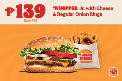 Whopper Jr Size Burger King PH